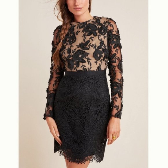 Monique Lhuillier Dresses & Skirts - Monique Lhuillier Calypso Lace Cocktail Dress